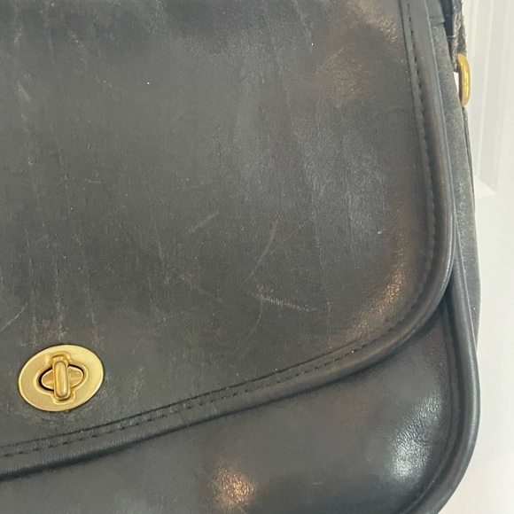*Vintage* Coach City Crossbody Purse Made In New York Black Creed 372-3725 - Picture 2 of 16